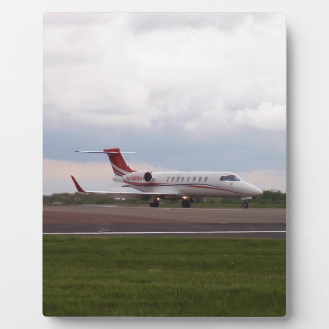 Placa Expositora Bombardier Lear Jet 45XR (Frente)