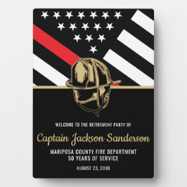 Placa Expositora Bombero del Departamento de Bomberos de Retiro