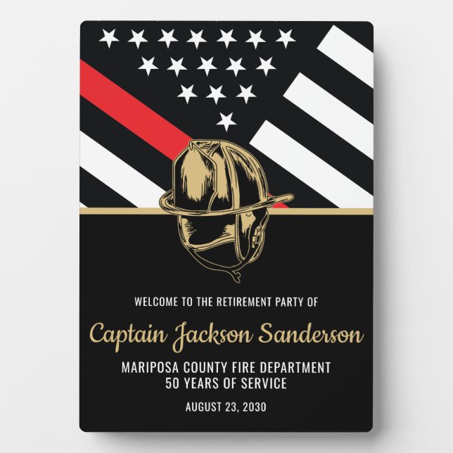 Placa Expositora Bombero del Departamento de Bomberos de Retiro (Frente)