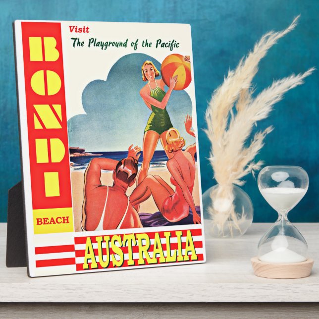 Placa Expositora Bondi Beach, Australia, (Lado)
