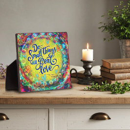 Placa Expositora Bonito Cosas Pequeñas Gran Amor Cita Inespiritivid