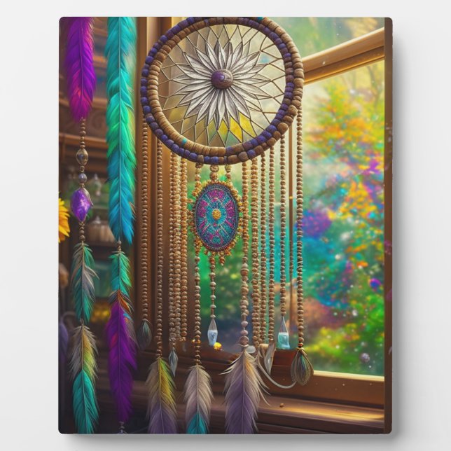 Placa Expositora Bonito Dreamcatcher en Window Purple Boho (Frente)
