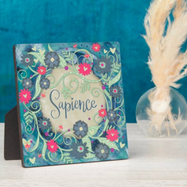 Placa Expositora Bonito floral Inspiradora rosa azul de Sapient (Subido por el creador)