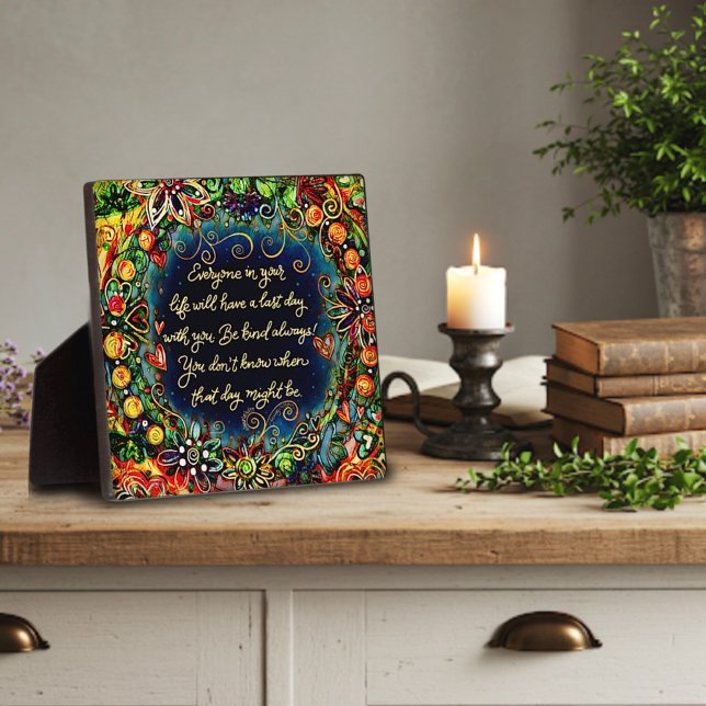 Placa Expositora Bonito inspiradora El Último Día Con Tu Cita (Subido por el creador)