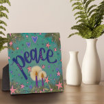 Placa Expositora Bonito La Vela De La Paz Estrella La Inespirituali<br><div class="desc">Plaque de la Vela de la Paz inspiradora - arte caprichoso, caprichoso y elegante creado para inspirar y animar. El diseño colorido y florido de bonito le da un toque positivo a su día. Estas divertidas placas de caballete hacen grandes agujeros inspiradores para la familia, amigos, compañeros de trabajo, profesores,...</div>