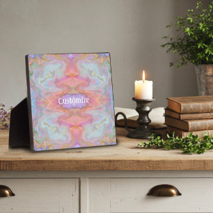 Placa Expositora Bonito moderna Pastel Resumen Boho ONE WORD