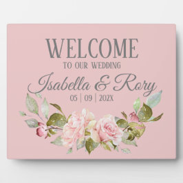 Placa Expositora Bonito Púrpura Púrpura Rosa Boda Tabletop