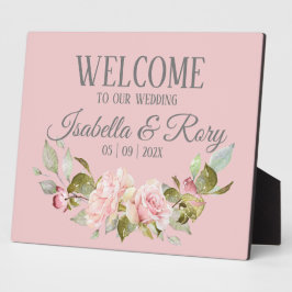 Placa Expositora Bonito Púrpura Púrpura Rosa Boda Tabletop
