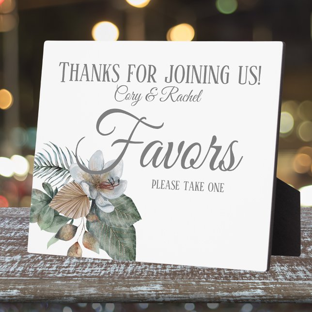 Placa Expositora Bonito Tone Boho Bouquet Favors (Matching wedding favors and day-of signs are part of this collection)