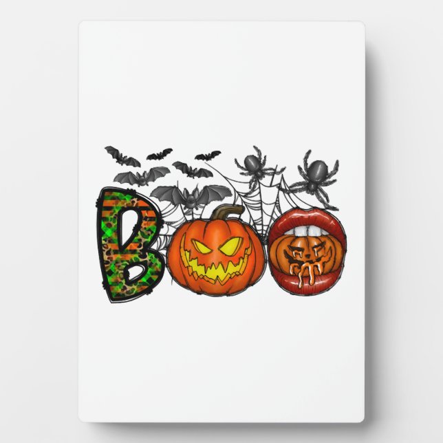 Placa Expositora Boo de Halloween          (Frente)