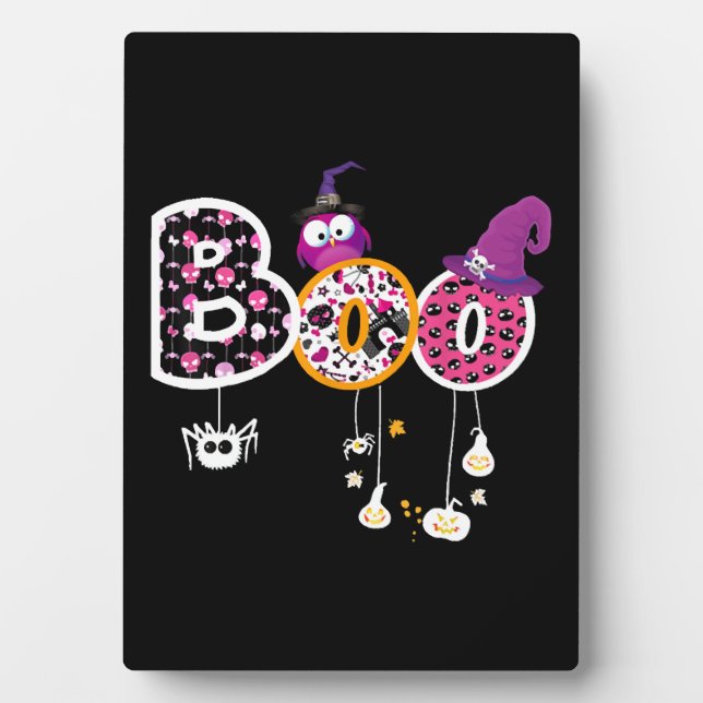 Placa Expositora Boo Halloween (Frente)