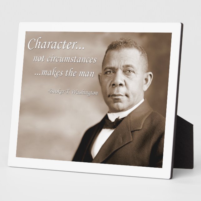 Placa Expositora Booker T. Washington (Lado)