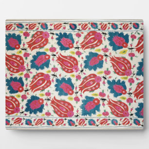 Placa Expositora Bordados, turco (textiles)
