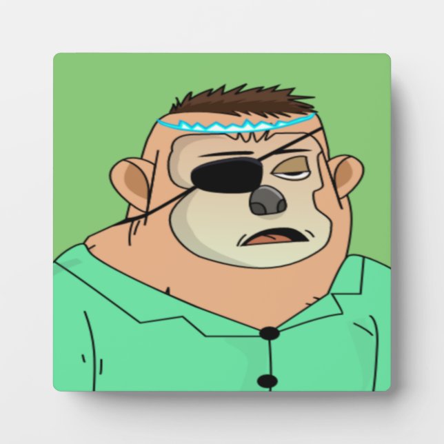 Placa Expositora Bored Ape (Frente)