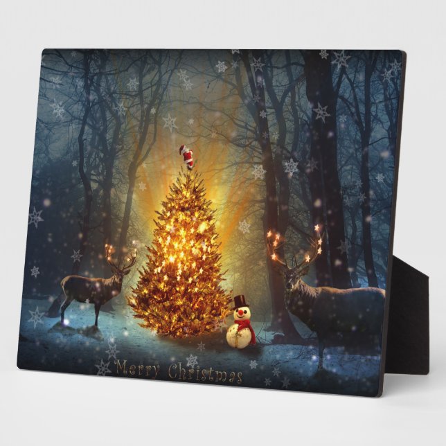 Placa Expositora Bosque de navidades. (Lado)