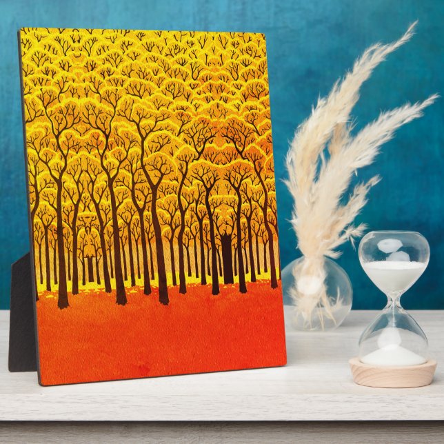 Placa Expositora Bosque Dorado de Otoño (Lado)