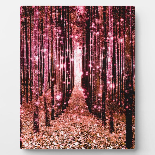 Placa Expositora Bosque Mágico Melocotón Rosa (Frente)