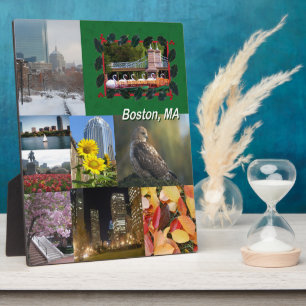 Placa Expositora Boston, Collage de fotos de Massachusetts