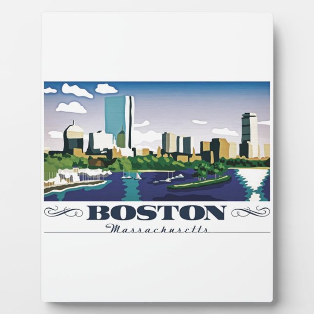 Placa Expositora Boston, Massachusetts (Frente)
