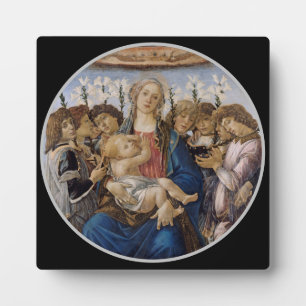 Placa Expositora Botticelli Mary Jesus y canto Angels