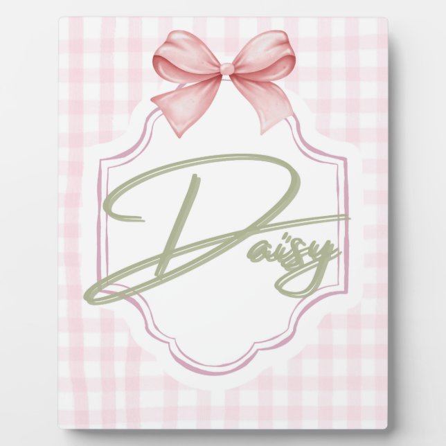 Placa Expositora Bow&Gingham (Frente)