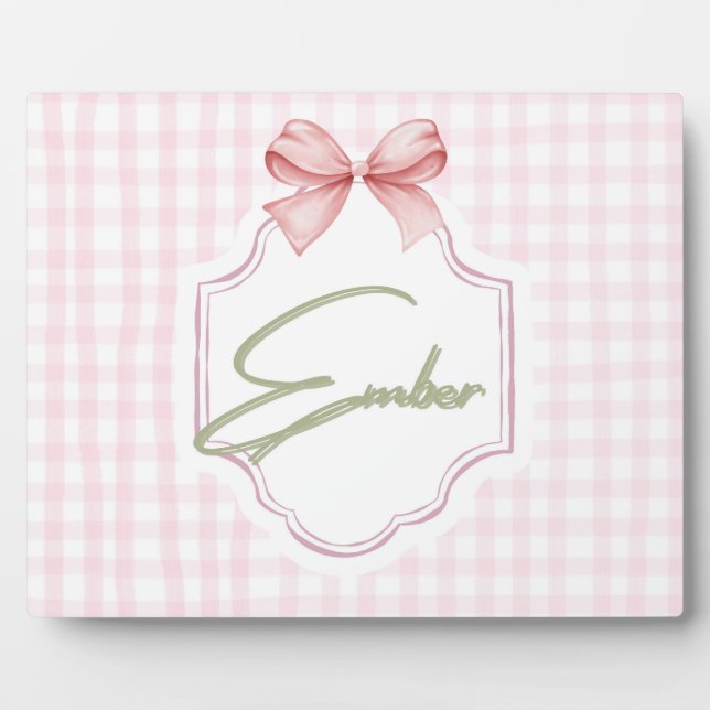 Placa Expositora Bow&Gingham (Frente)