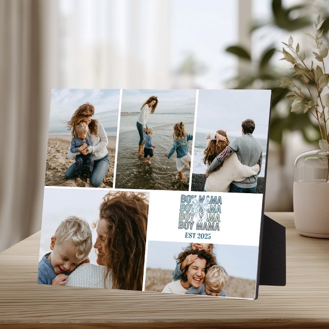 Placa Expositora Boy Mama Custom Photo Collage (Subido por el creador)