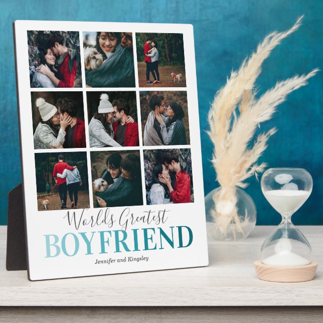 Placa Expositora Boyfriend Gift | La mejor foto del mundo (Lado)