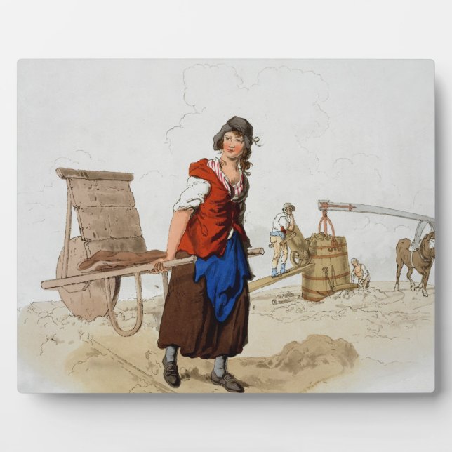 Placa Expositora Brick Maker, de 'Costume of Great Britain', públic (Frente)