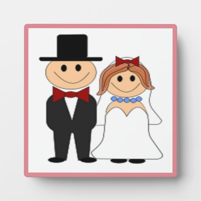 PLACA EXPOSITORA BRIDE Y GROOM (Frente)
