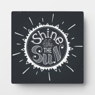 Placa Expositora Brilla Como El Sol