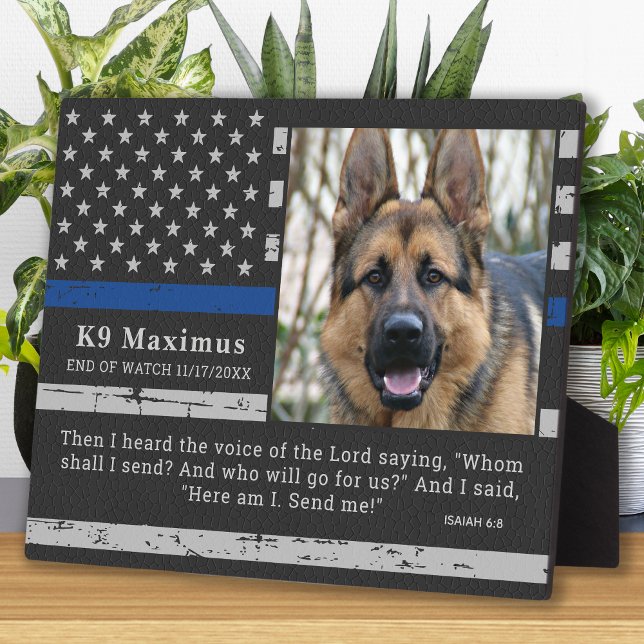 Placa Expositora Brillante Oficial de la Línea Azul K9 Monumento a  (Subido por el creador)