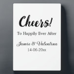 Placa Expositora Brindis por felices para siempre agregar nombre de<br><div class="desc">Para amantes como nosotros</div>