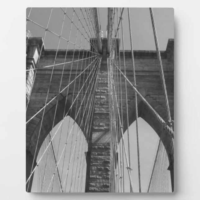 Placa Expositora Brooklyn Bridge New York (Frente)