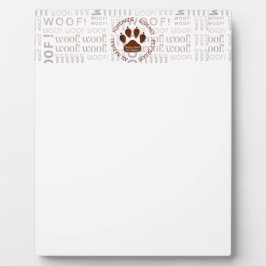 Placa Expositora Brown Dog Paw Business