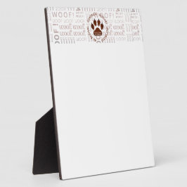 Placa Expositora Brown Dog Paw Business