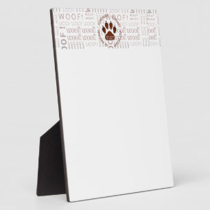 Placa Expositora Brown Dog Paw Business