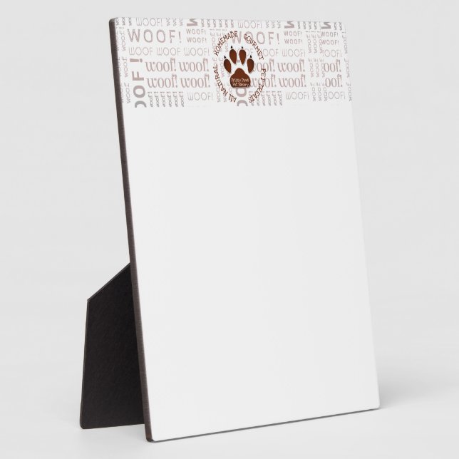 Placa Expositora Brown Dog Paw Business (Lado)