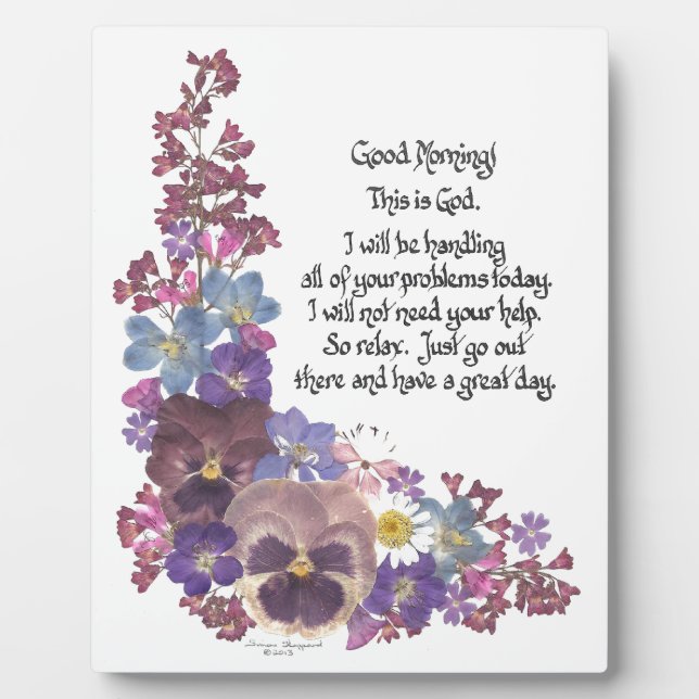 Placa Expositora ¡Buenos días! (Frente)