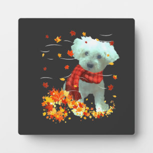 Placa Expositora Bufanda de Otoño de Poochon - Hojas de Otoño de Pe
