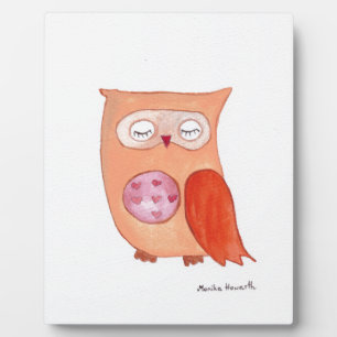 Placa Expositora búho naranja