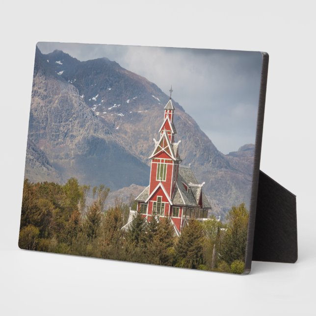 Placa Expositora Buksnes kirke Lofoten (Lado)