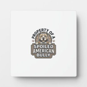 Placa Expositora Bully Americano Mimado Diseño de Grabado Vintage_1
