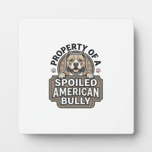 Placa Expositora Bully Americano Mimado Diseño de Grabado Vintage_1