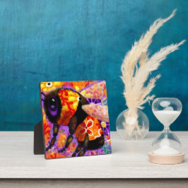 Placa Expositora Bumble Bumble Bee Floral Rojo amarillo morado