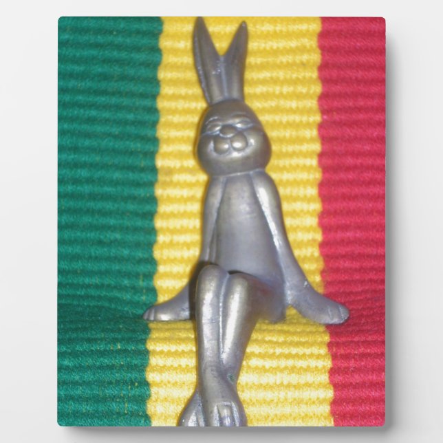 Placa Expositora Bunny in Rasta Colours: Un toque de Groovy (Frente)