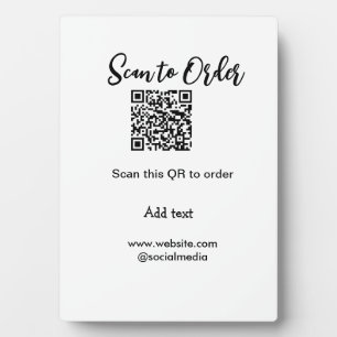 Placa Expositora Buscar para solicitar el análisis código QR agrega