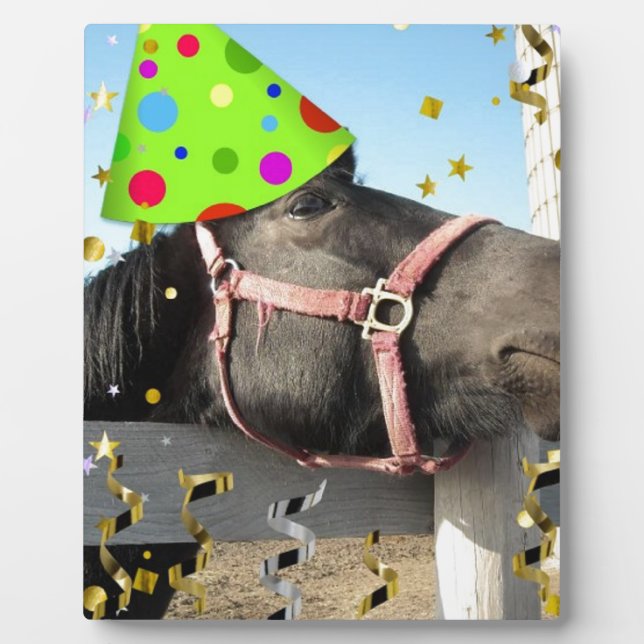 Placa Expositora Caballo animal fiesta (Frente)