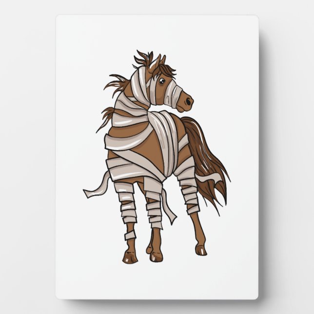 Placa Expositora Caballo Halloween  (Frente)