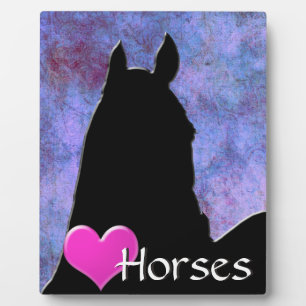 Placa Expositora Caballos cardíacos I (púrpura/azul)